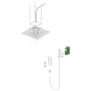 Душевой комплект Timo Petruma SX-5019/18SM с термостатом чёрное золото